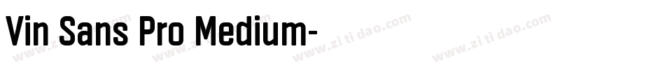 Vin Sans Pro Medium字体转换
